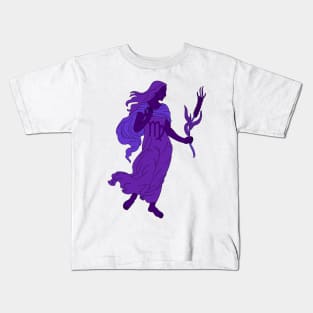 Virgo (Royal Purple) Kids T-Shirt